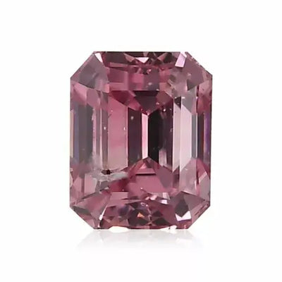 Raphaels 0.32 Ct Fancy Intense Purplish Pink Diamond Emerald Cut